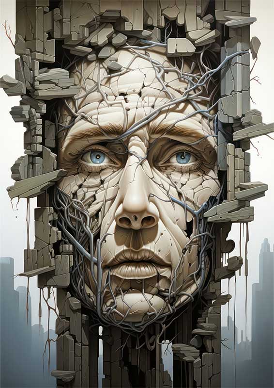 ElectroDreams Metal Poster - Surreal Art in Vibrant Moments