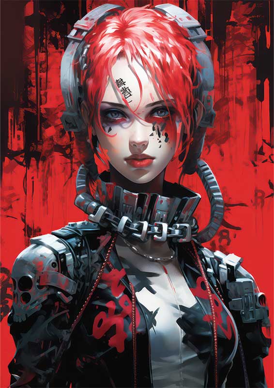 Cyberpunk Chronicles manga | Metal Poster