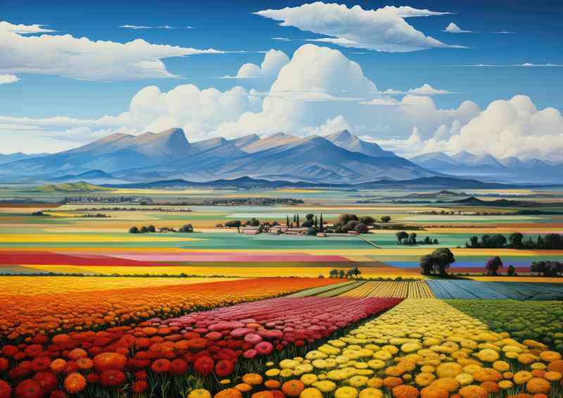 Whimsical Fields of Colour | Metal Poster