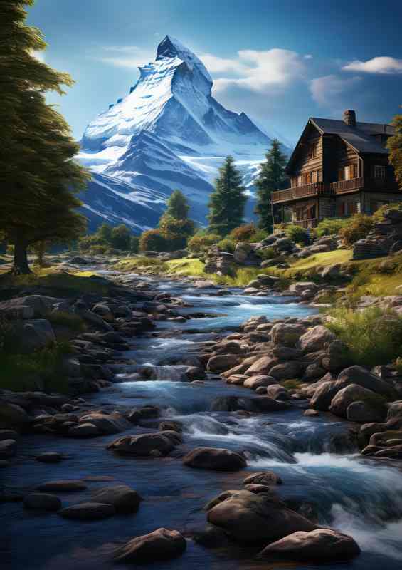 Matterhorn Mountain Looking majestic | Metal Poster