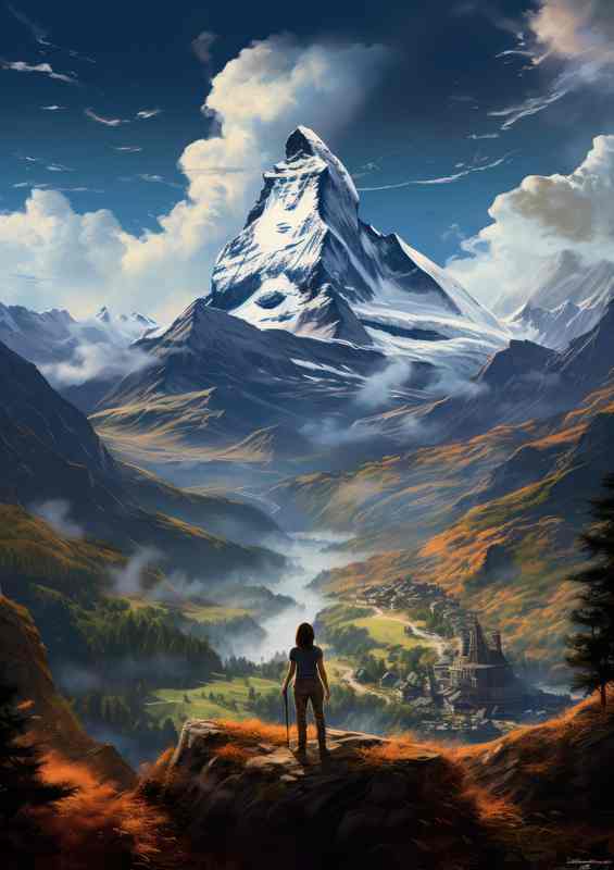 Mountain Visions My Dreams | Metal Poster
