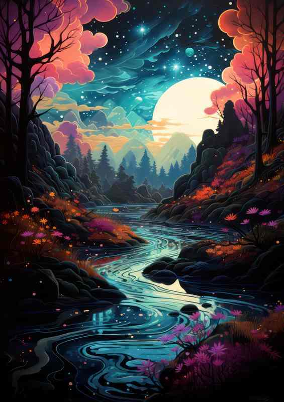 The Enchanted waters | Metal Poster