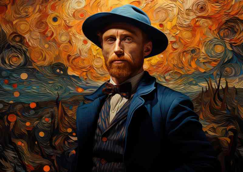 The happy side of Van Gogh | Metal Poster