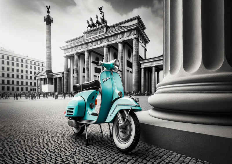 Classic a meticulously restored Vespa | Metal Poster