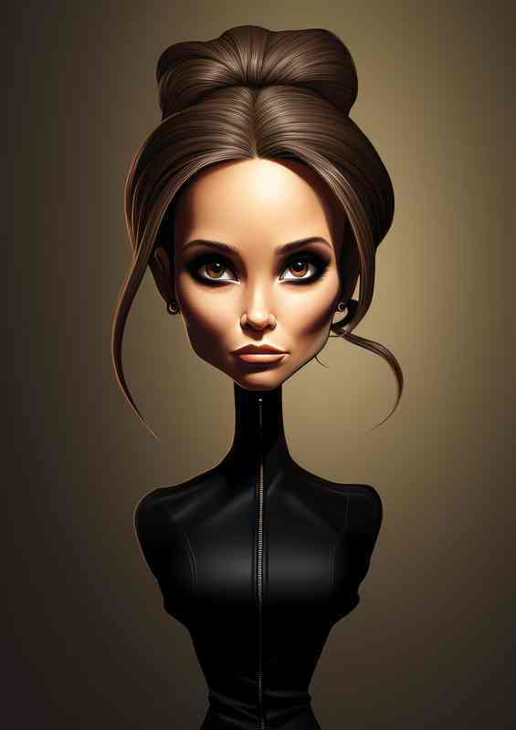 Caricature of Victoria Beckham | Metal Poster