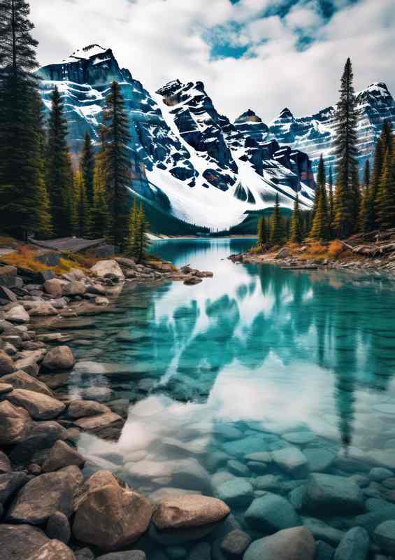 Canadas Nature Palette Turquoise Park Views | Metal Poster
