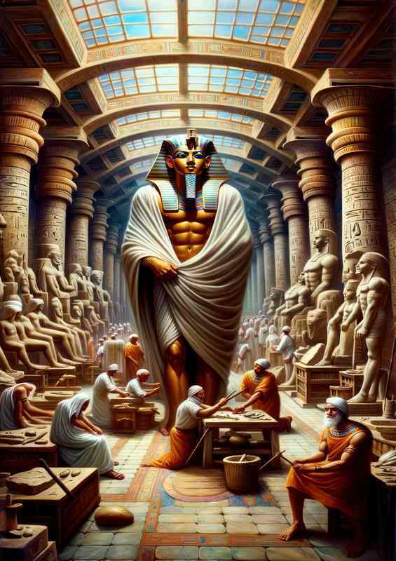 Egyptian god Ptah creator god of craftsmen | Metal Poster