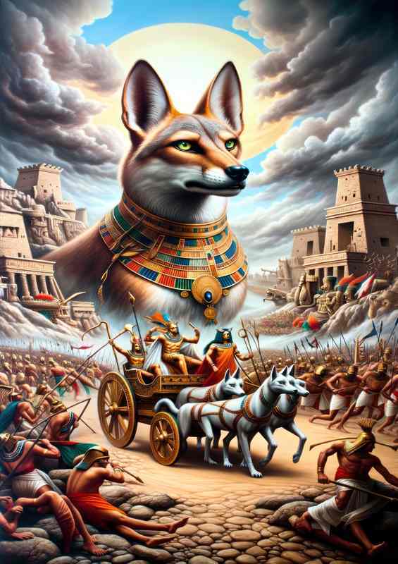 Egyptian god Wepwawet jackal god of warfare | Metal Poster