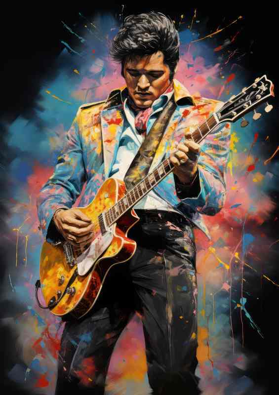 Elvis Presley art from beyond | Metal Poster