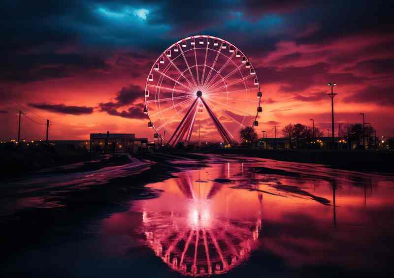 The Wheel of Sun Set Dreams | Metal Poster