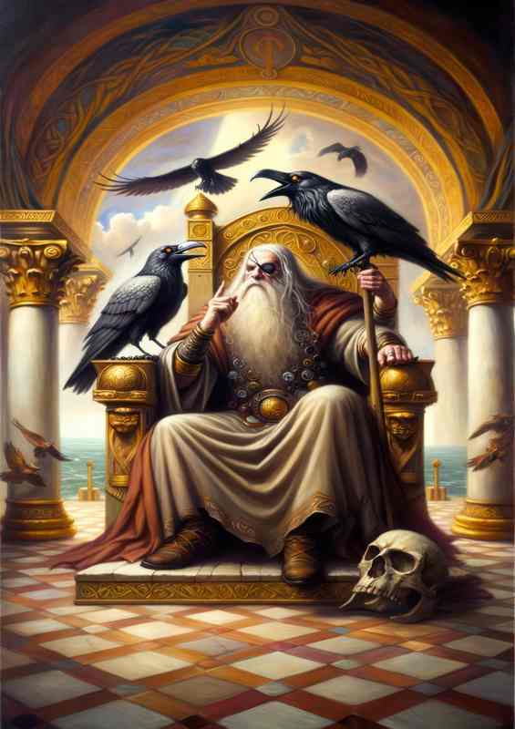 Odin's Throne Metal Poster