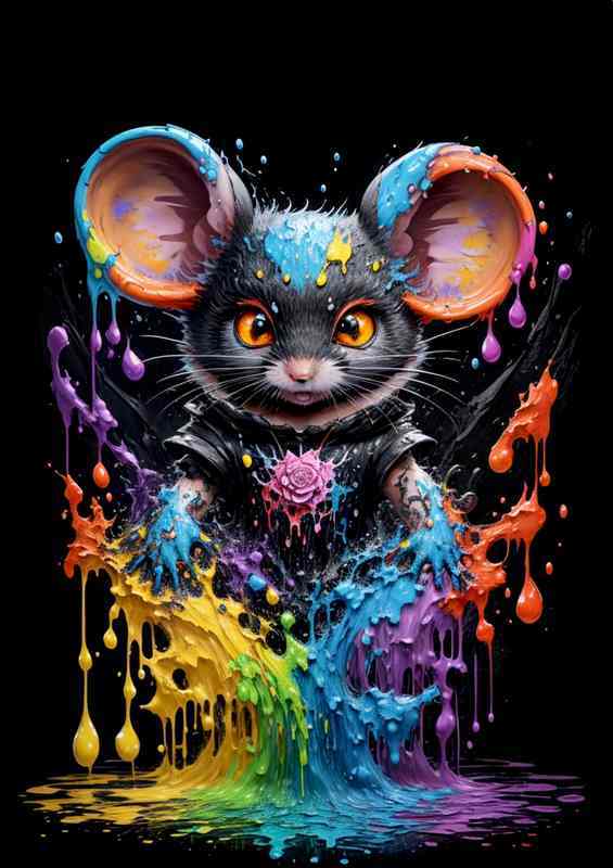 Mighty mouse splash art | Metal Poster