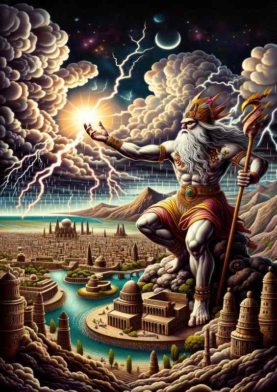 Canaanite Baal Metal Poster