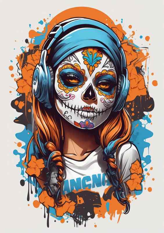 Spectral Sneaker Beauty Day of the Dead Artistry | Metal Poster