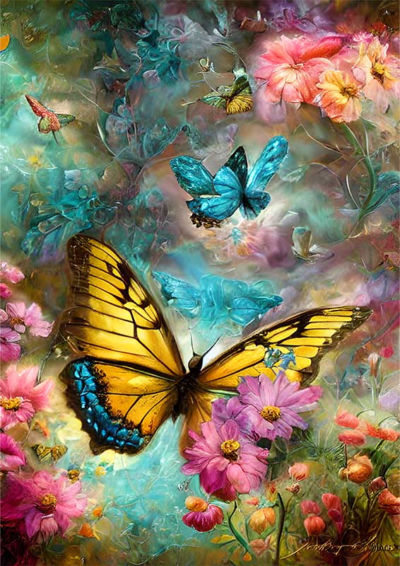 Butterfly Bliss | Metal Poster
