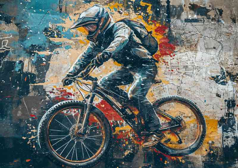 Mountain biking wall art online