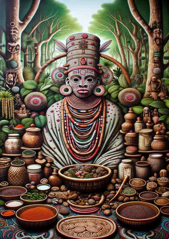 Yoruba deity Sopona god of smallpox and healing | Metal Poster