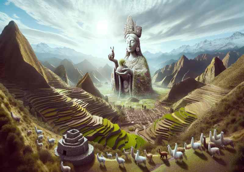 Aymara deity Pachamama earth mother | Metal Poster