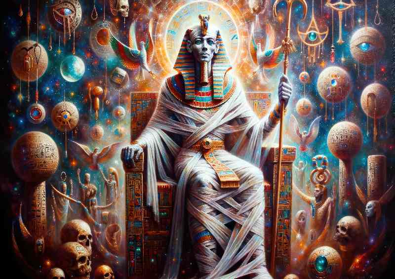 Egyptian god Osiris god of the aft | Metal Poster
