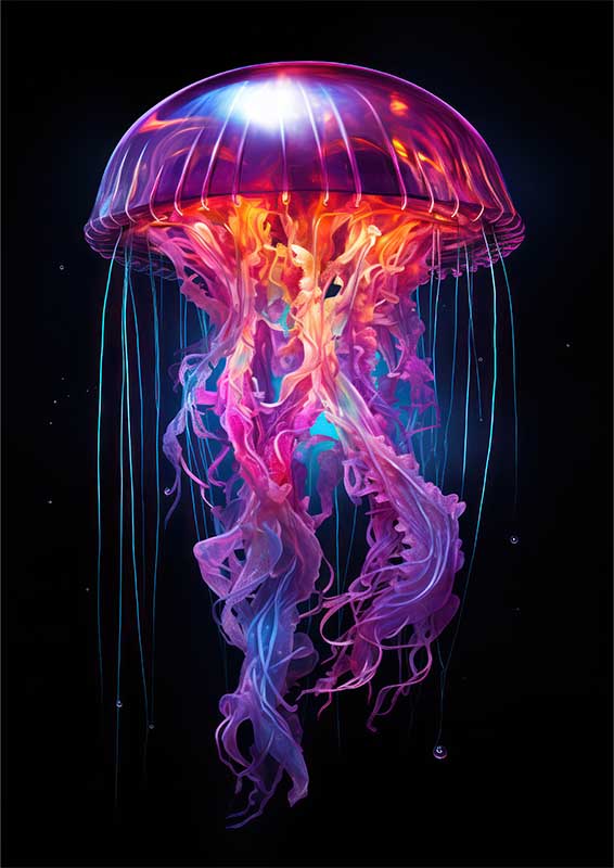Ethereal Jellyfish | Metal Poster
