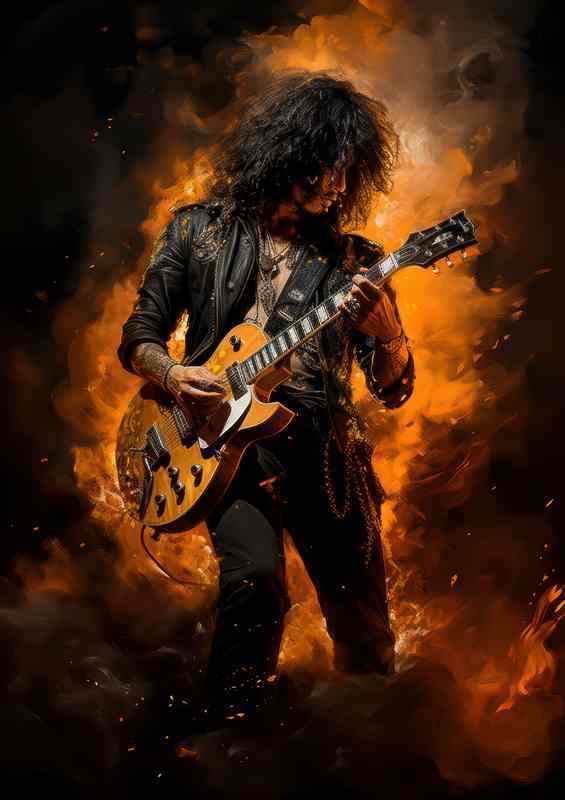 Slash rocking his gutiar | Metal Poster