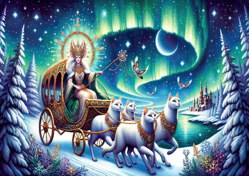 Norse goddess Freyja radiant and enchanting | Metal Poster