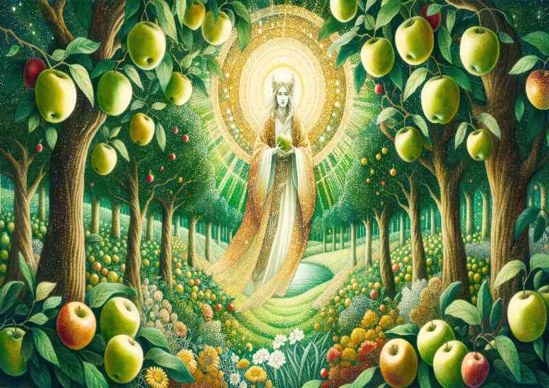 Norse goddess Idun keeper of the apples of youth | Metal Poster