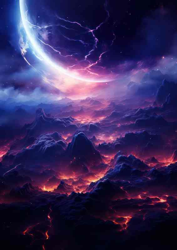 Majestic Space Odyssey Inspiring Universe | Metal Poster
