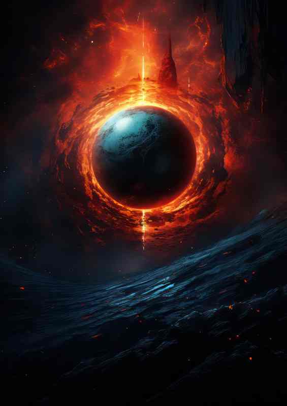 Mystical Stellar Art Enchanting Universe | Metal Poster