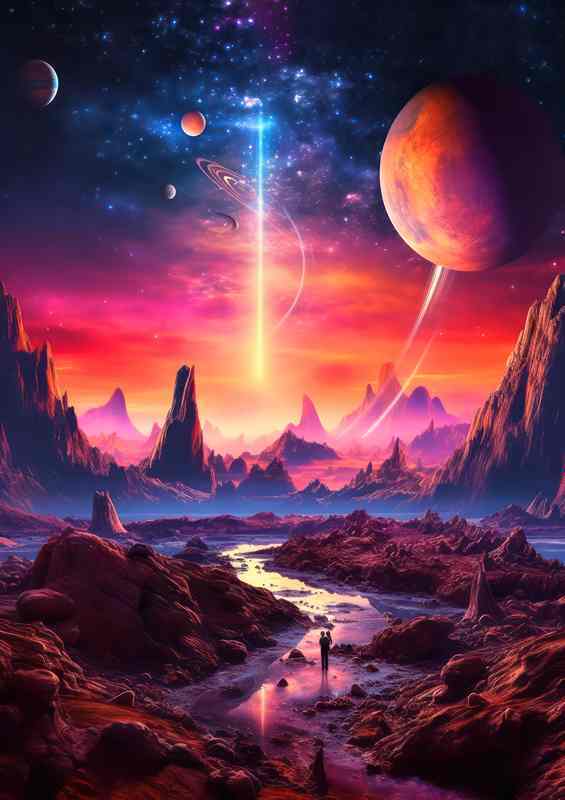 Nebulas Nook From Another World | Metal Poster