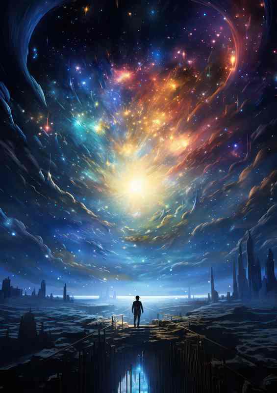 Breathtaking Celestial Art Stunning Astrological | Metal Poster
