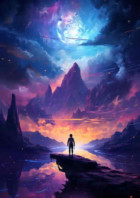 Enchanting Astronomical Scenes Magical Universe | Metal Poster