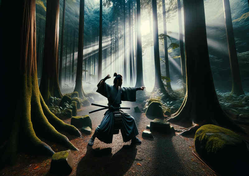 Warriors Way a samurai engaged in combat | Metal Poster