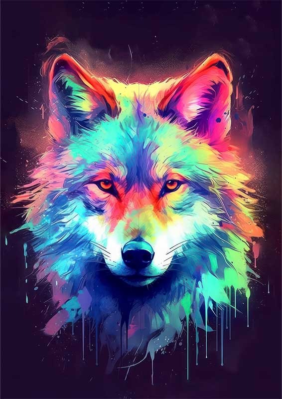 Auroras Alpha Wolf Of The Night | Metal Poster