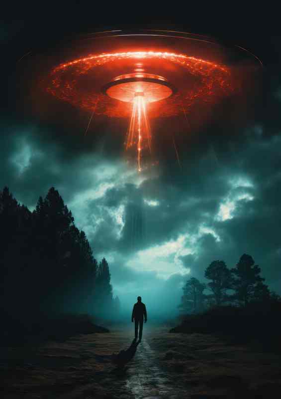 Alien Mysteries Unraveling UFO Secrets | Metal Poster