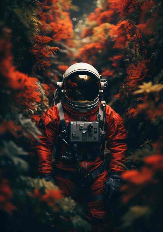 Astronaut Interstellar Explorer | Metal Poster