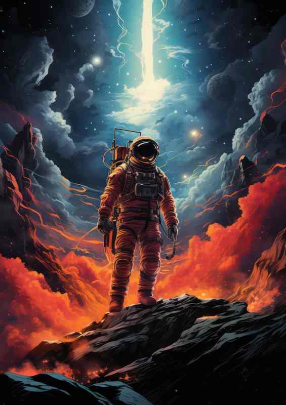 Beyond Our Reach The Endeavors of Space Exploration | Metal Poster