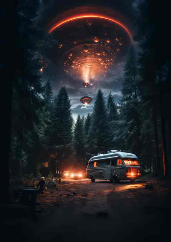 Cosmic Conundrums Investigating UFO Appearances | Metal Poster