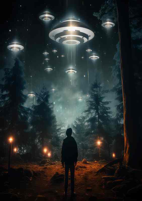 ET Chronicles Real-Life UFO Encounters | Metal Poster
