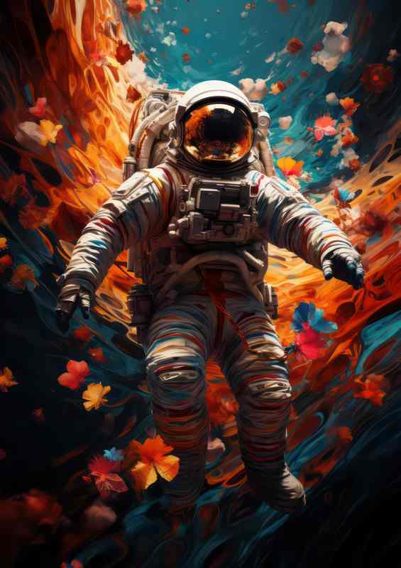 Eternal Odyssey Astronauts Quest in the Cosmos | Metal Poster