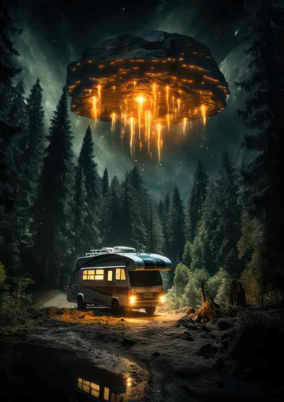 Flying Object Phenomena UFO Sightings Unveiled | Metal Poster