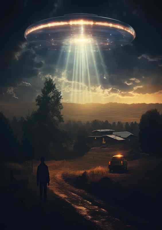 Flying Saucer Mysteries UFO Sightings Explored | Metal Poster
