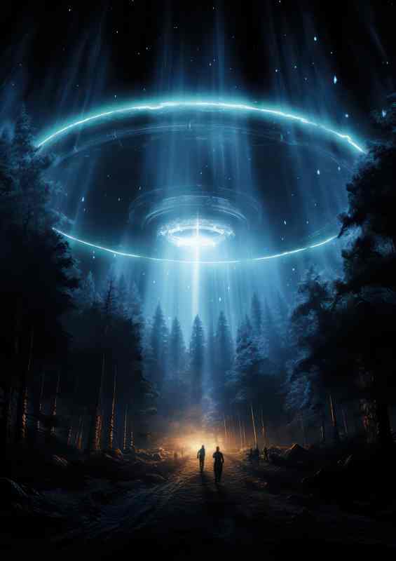 Interplanetary Intrigue The Truth Behind UFOs | Metal Poster