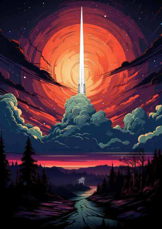Intrplx Quests Alien Encounters & Rocket Advs | Mtl Poster
