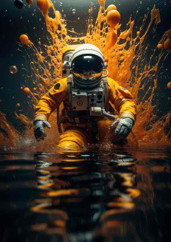 Interstellar Explorer Astronauts Journey | Metal Poster