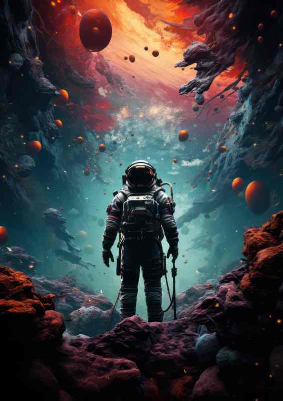 Mans Journey to the Universe | Metal Poster
