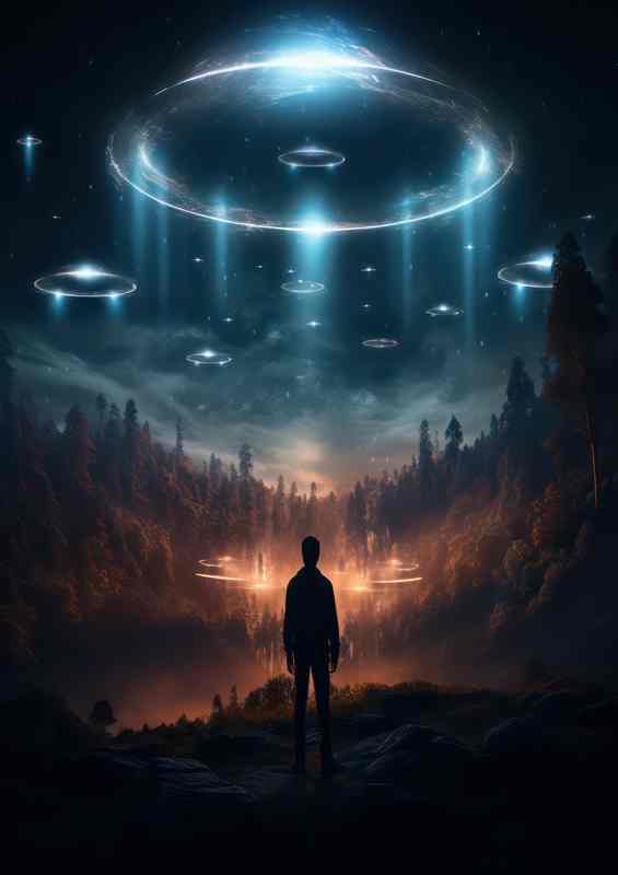 Otherworldly Observations Unmasking UFO Secrets | Metal Poster