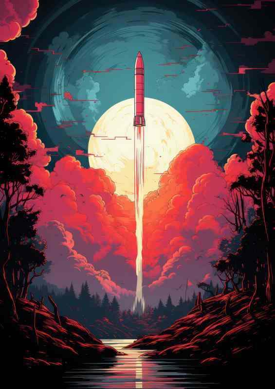 Rocket Odyssey Spectacular Journeys into Space | Metal Poster