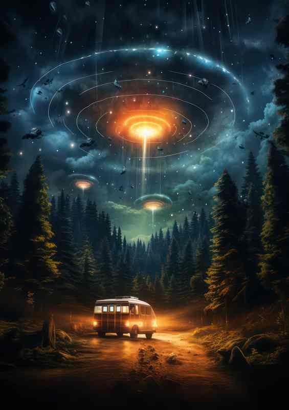 Sky Mysteries Examining UFO Phenomena | Metal Poster
