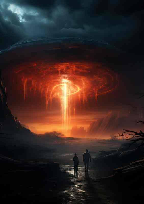 Sky Secrets Unmasking UFO Phenomena | Metal Poster